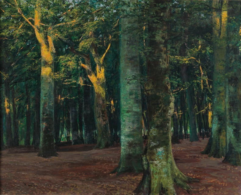 Walter Leistikow - A Forest Interior