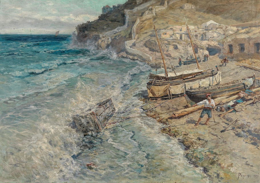 Anton Josef Pepin - On the Neapolitan Coast