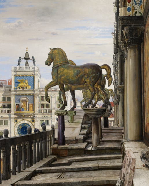 Charles Caryl Coleman - The Bronze Horses of San Marco, Venice