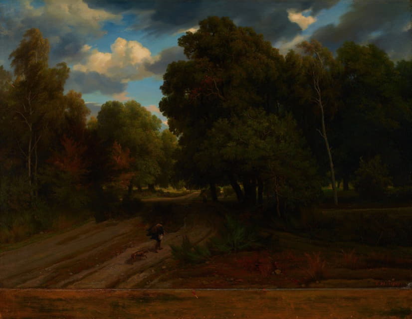 Charles François Daubigny - The Crossroads of the Eagle’s Nest, Fontainebleau Forest