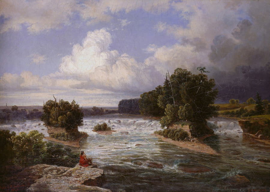 Henry Lewis - St. Anthony Falls as It Appeared in 1848