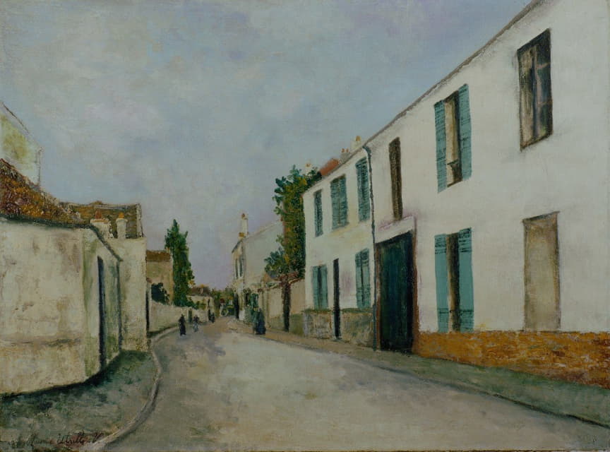 Maurice Utrillo - Street Scene (Rue de village)