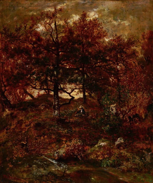 Théodore Rousseau - Autumn at St. Jean de Paris, Forest of Fontainebleau