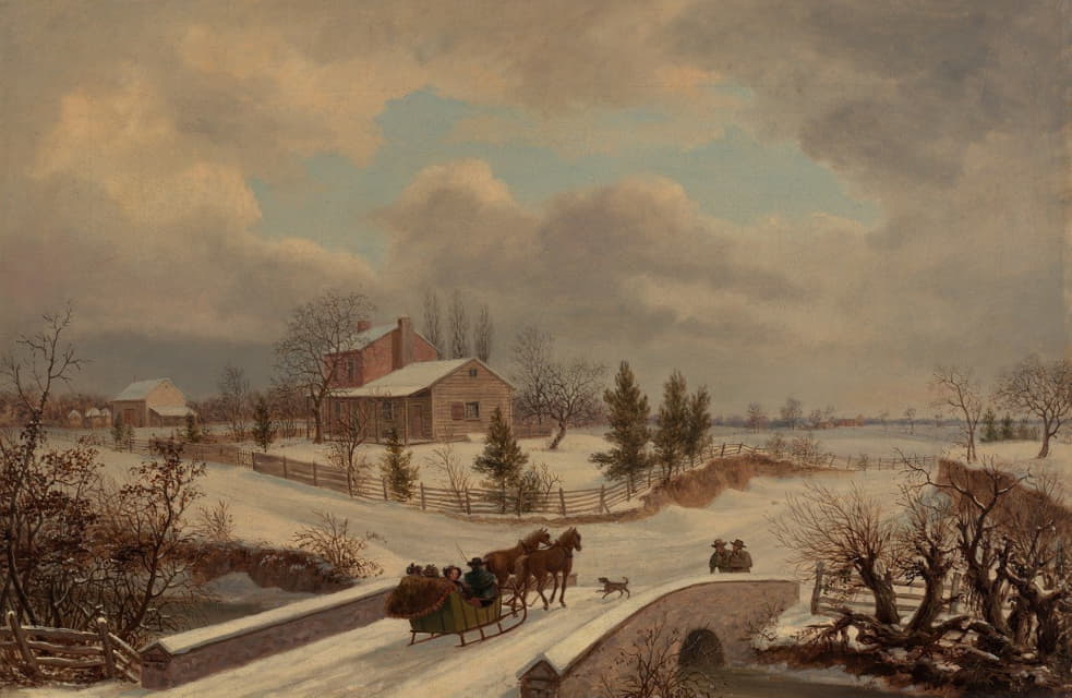 Thomas Birch - Pennsylvania Winter Scene