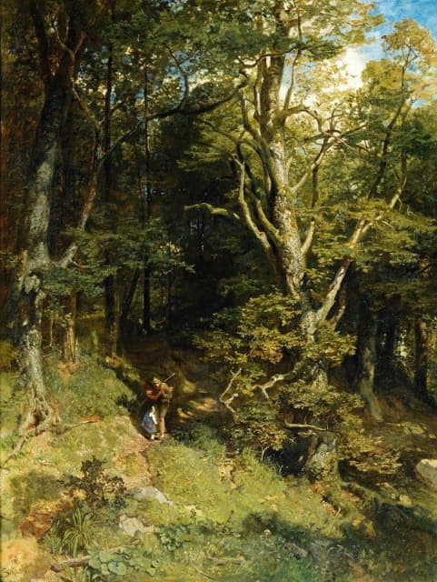 Emil Jakob Schindler - Embrace In The Forest