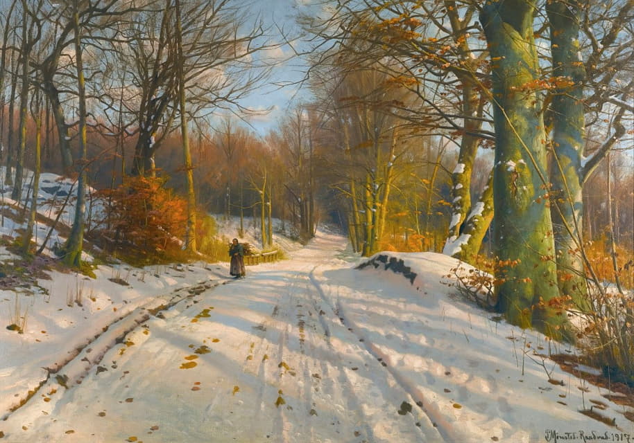 Peder Mørk Mønsted - Winter Landscape