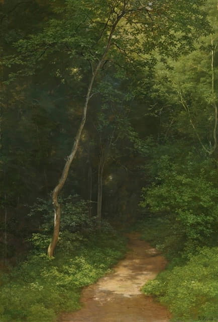 Robert Zünd - Waldweg Forest Track