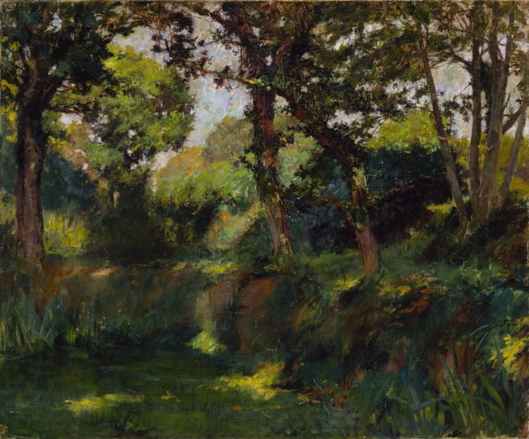 Samuel Isham - Wooded Landscape