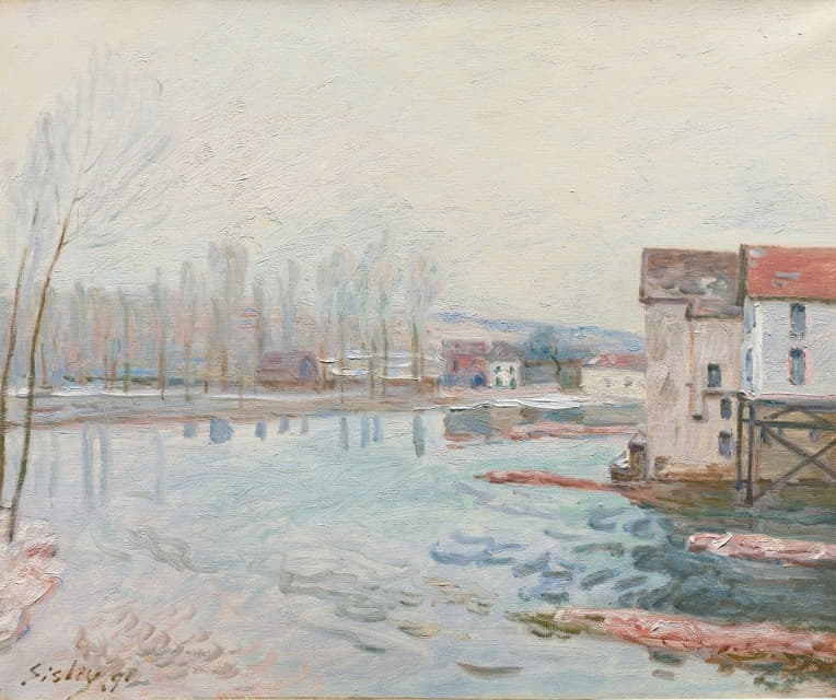 Alfred Sisley - L’hiver À Moret