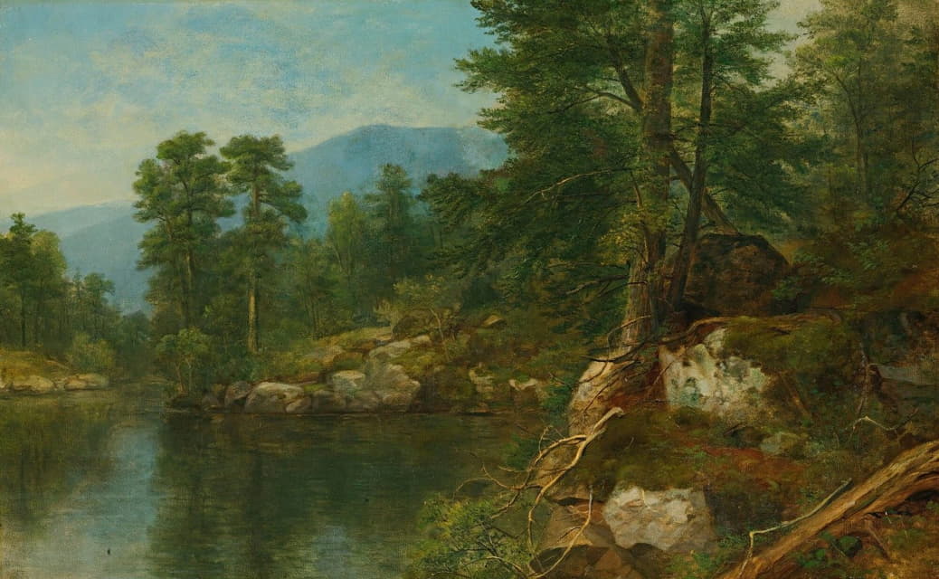 Asher Brown Durand - Woods By A River