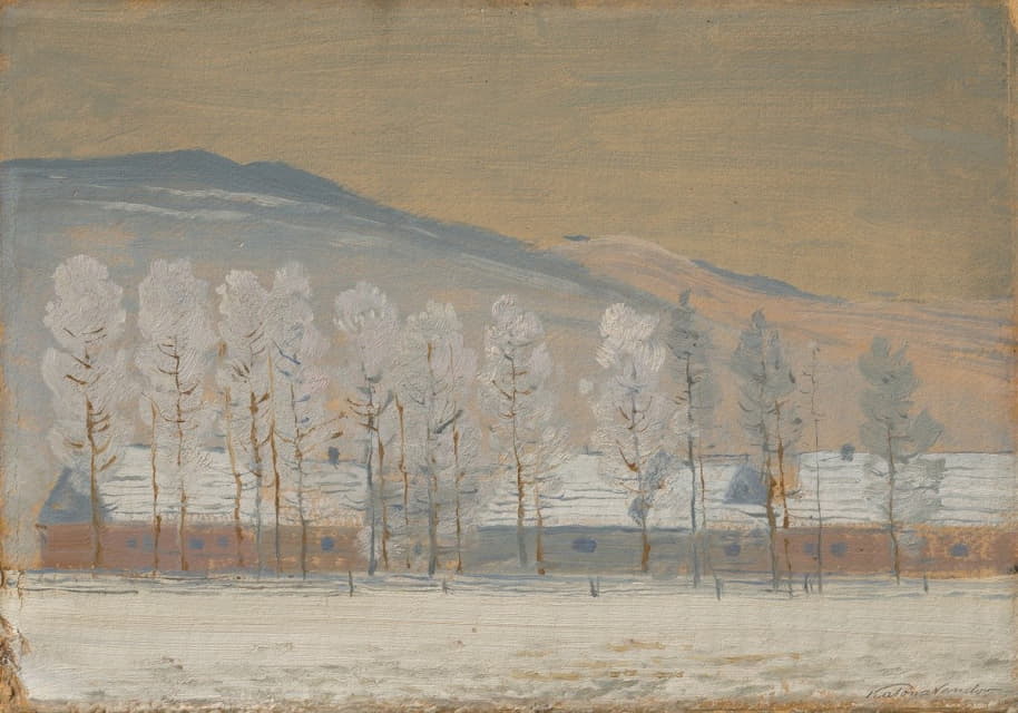 Ferdinand Katona - Winter Landscape near Ždiar