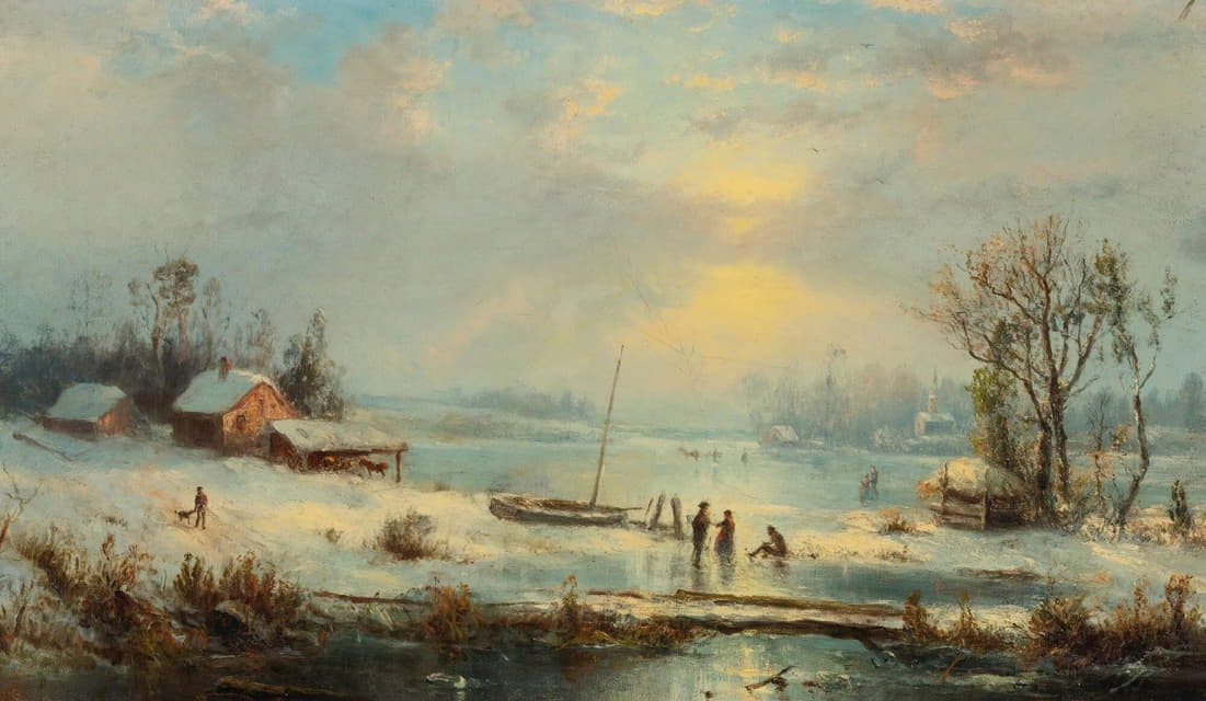 Régis François Gignoux - Winter Landscape
