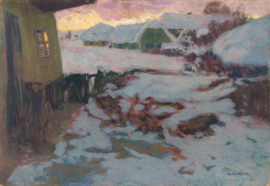 Alois Kalvoda - Winter Landscape