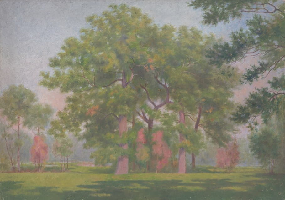 Dezider Czölder - Landscape with Trees