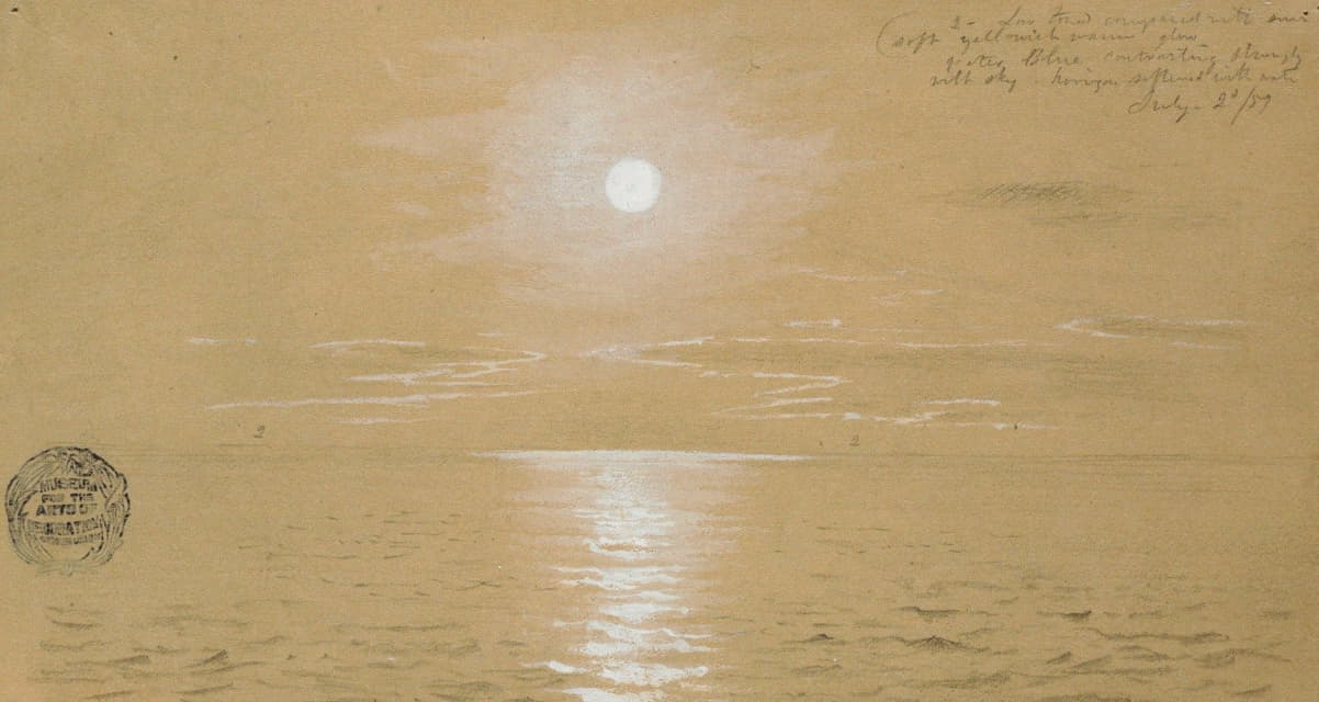 海景，纽芬兰，1859年7月6日