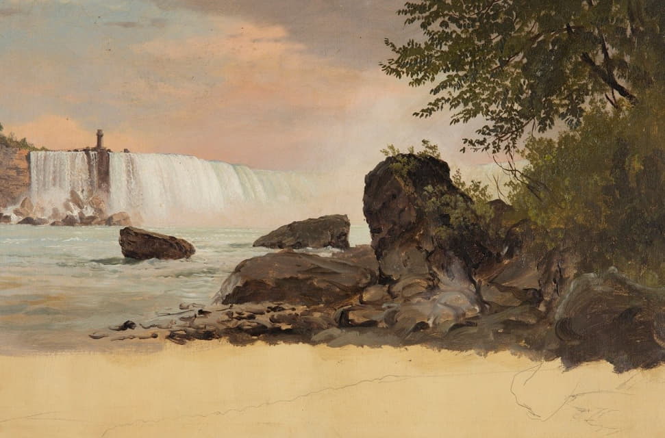 Frederic Edwin Church - View of the Canadian Falls and Goat Island