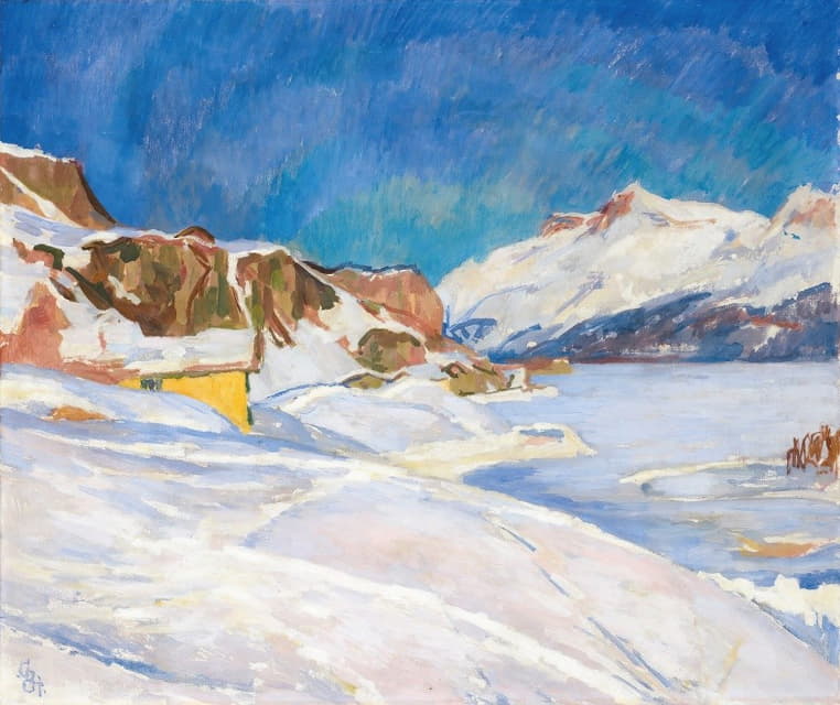 Giovanni Giacometti - Winter Landscape Near Capolago