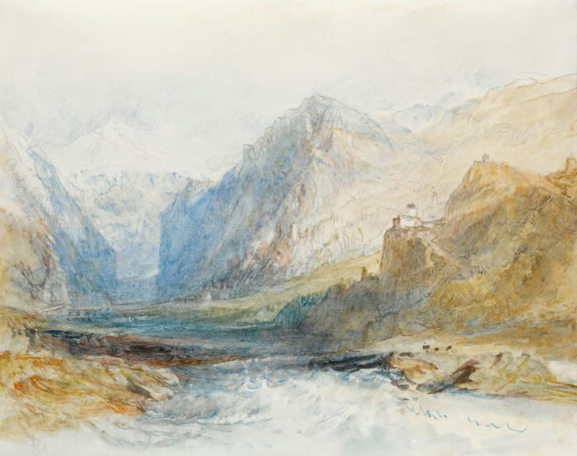 Joseph Mallord William Turner - The Domleschg Valley, Looking North To The Gorge At Rothenbrünnen