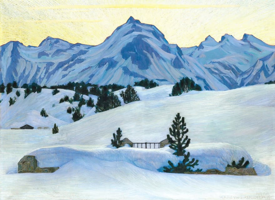 Walter von Ruckteschell - Winter Landscape Near Maloja