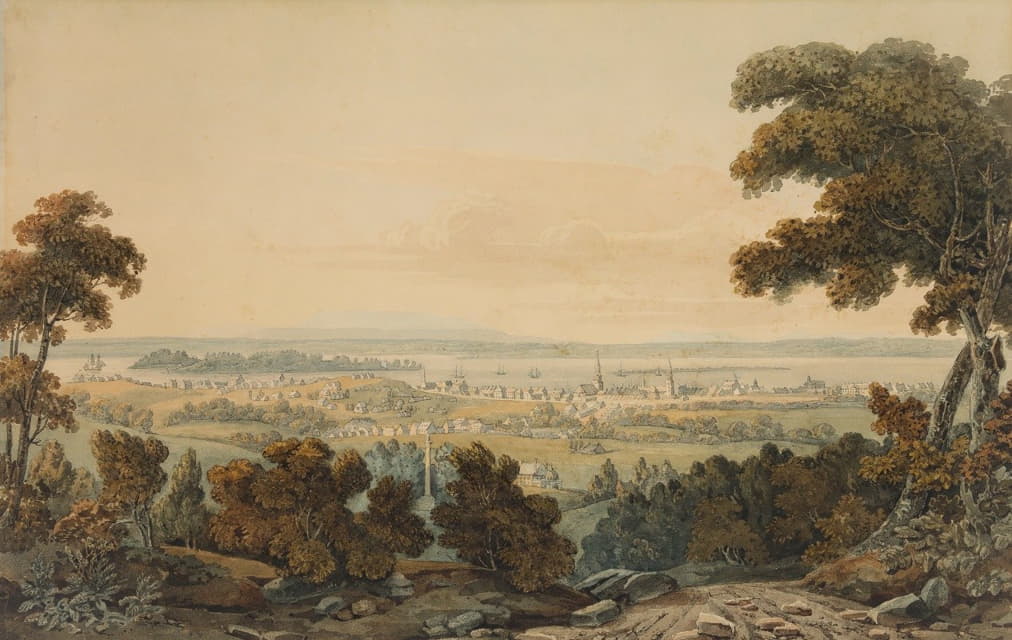 Edward Walsh - Montreal from the Mountain and View of the St. Lawrence River