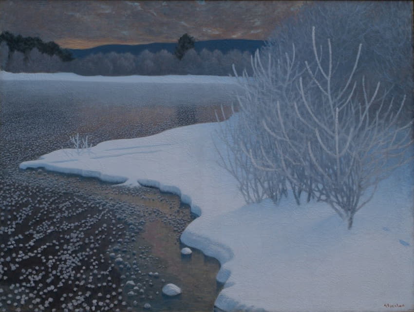 Gustaf Fjæstad - Hoar-Frost on Ice
