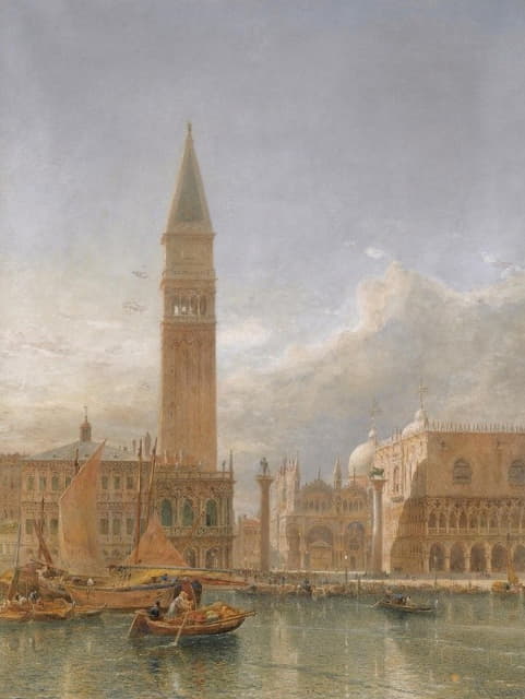 Edward Alfred Goodall - Piazzetta San Marco, Venice