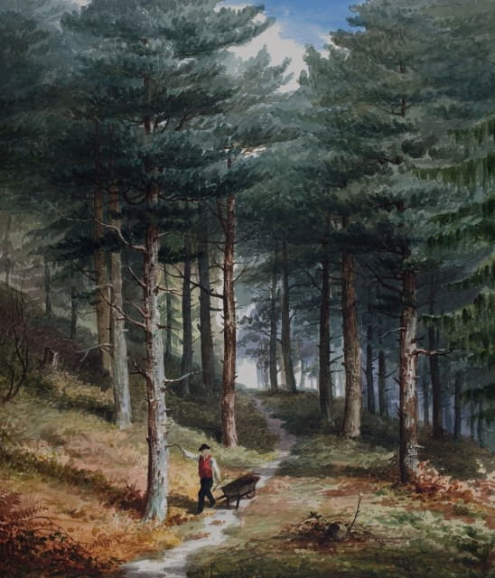 Elijah Walton - Rednal Wood, Man With A Barrow
