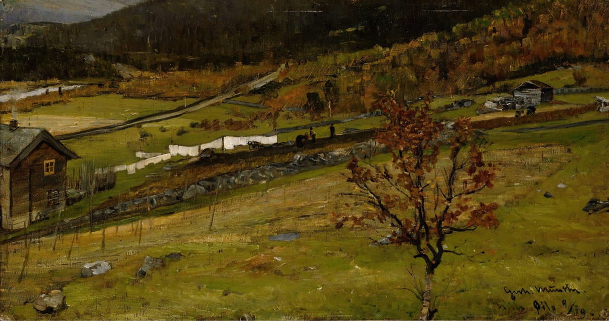 Gerhard Munthe - Autumn Landscape, Øylo