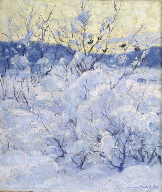 Gustav Wentzel - Winter Evening