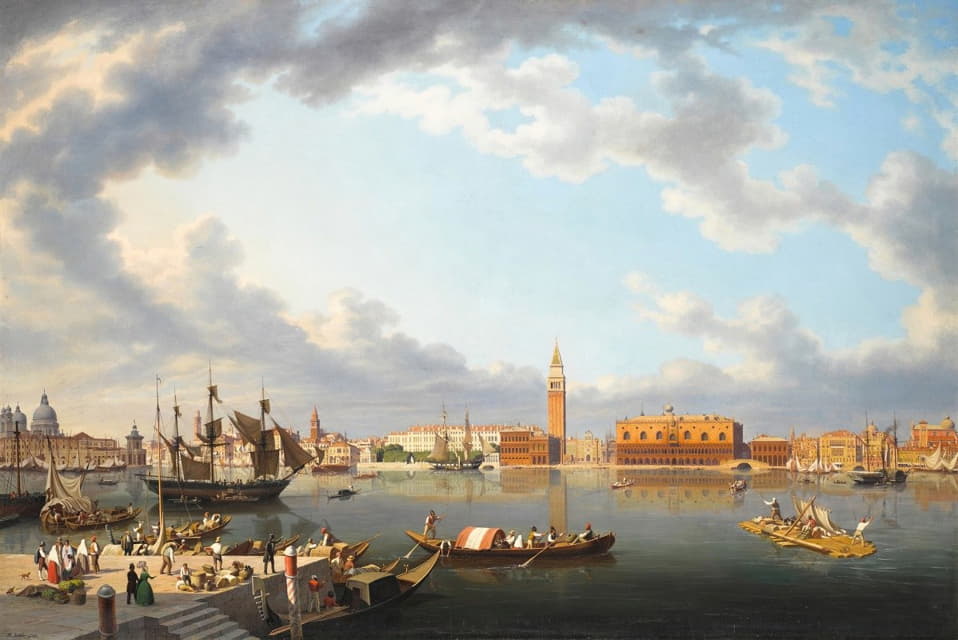 Hubert Sattler - Venice, From San Giorgio Maggiore
