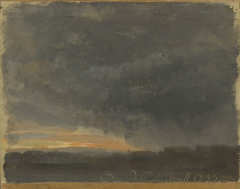 Johan Christian Dahl - Storm Clouds with Rain