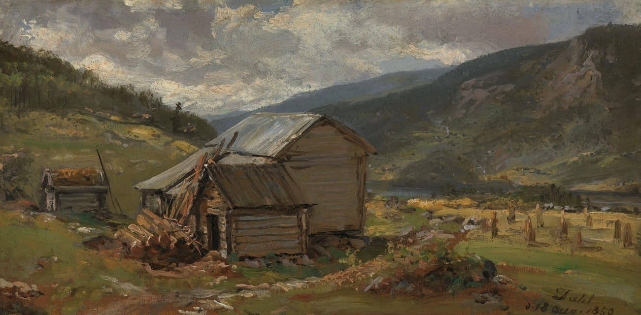 Johan Christian Dahl - View of Hjelle in Valdres