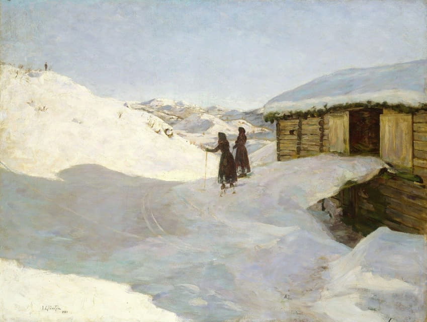 特莱马克Vågsli的冬天