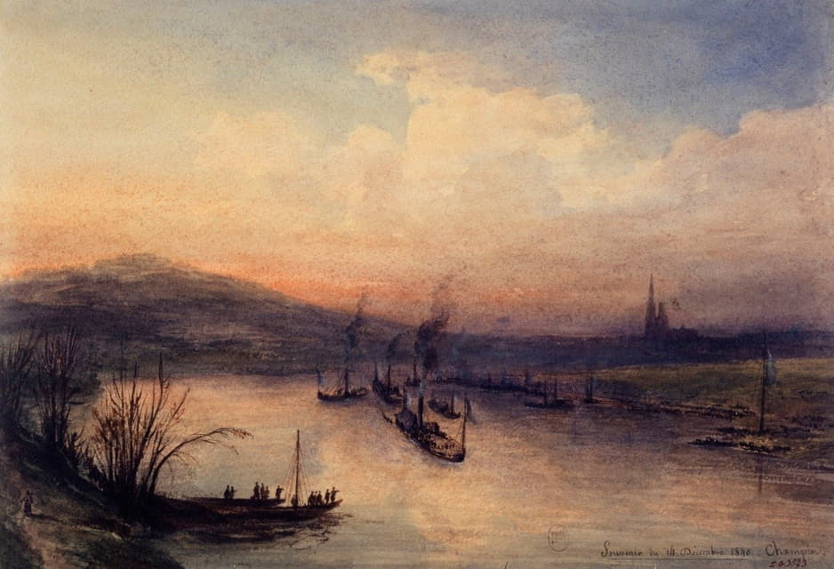 拿破仑一世灰烬的回归，1840年，圣丹尼斯附近的塞纳河