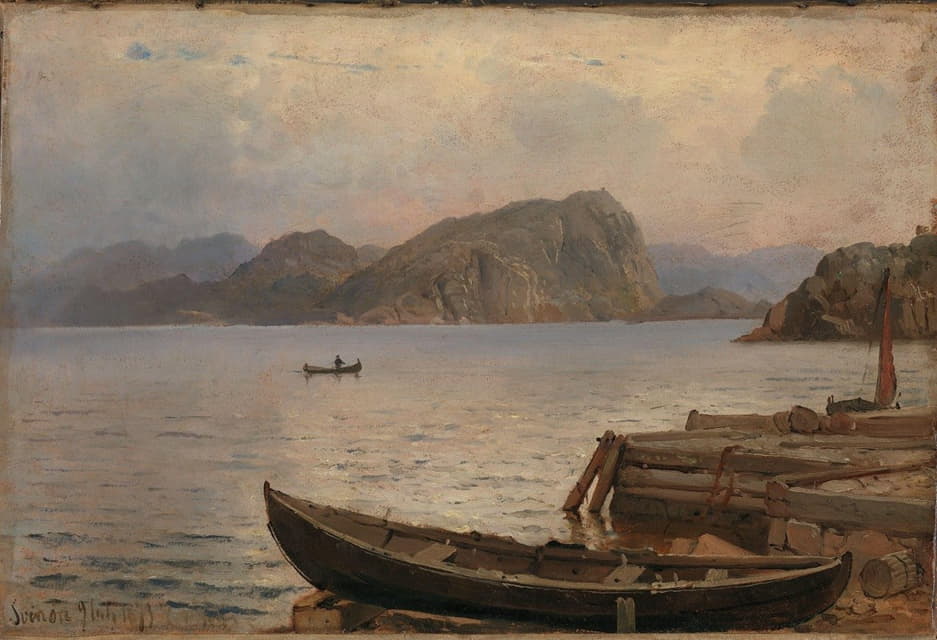 Carl Frederik Sørensen - River landscape