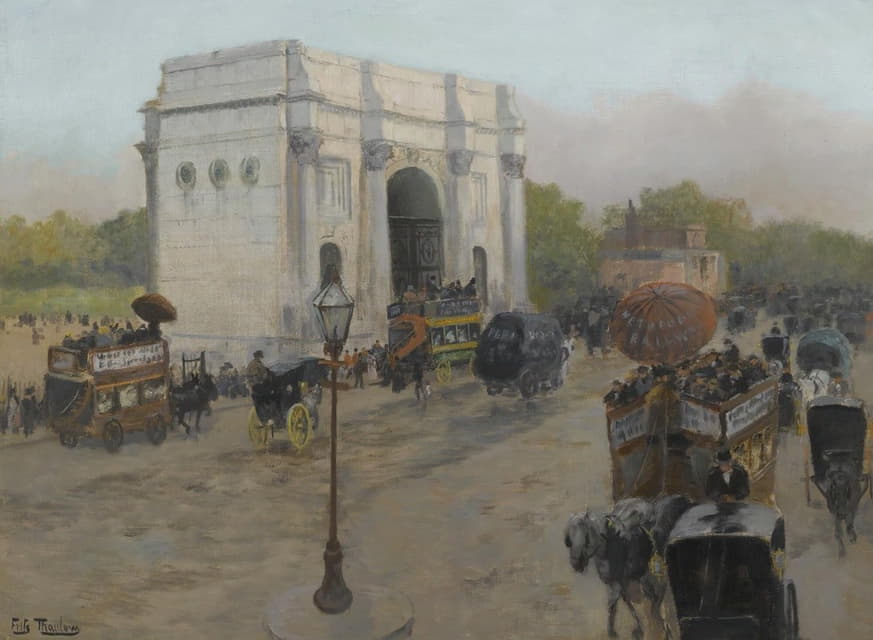Frits Thaulow - Marble Arch, London