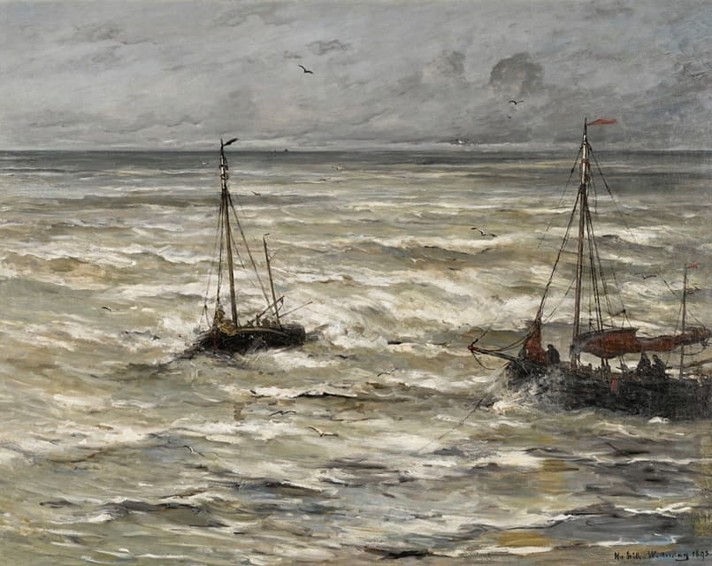 Hendrik Willem Mesdag - At Sea