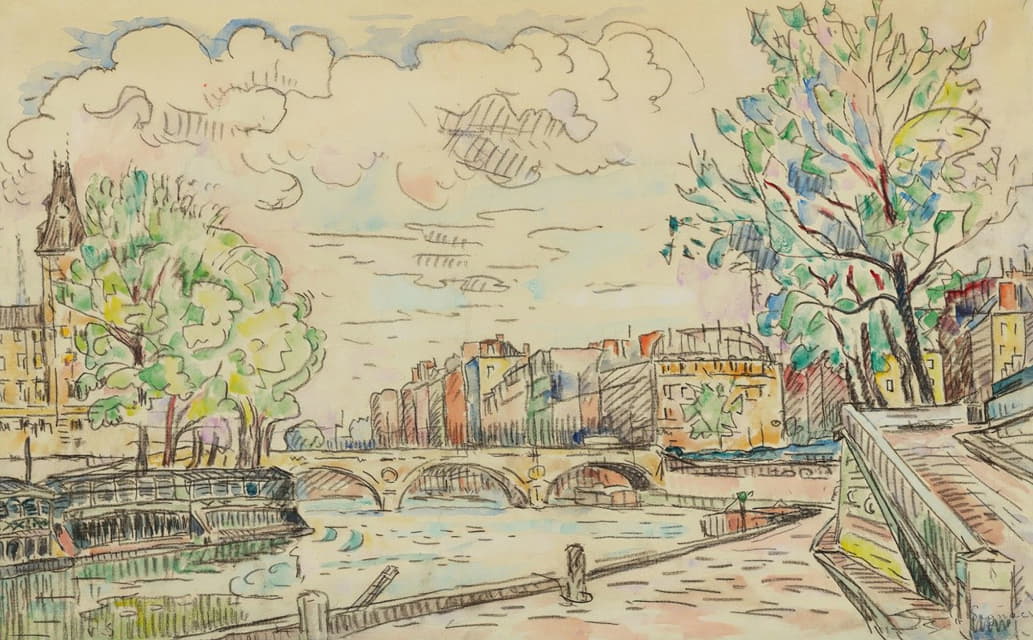 Paul Signac - Paris, Le Pont Louis Philippe