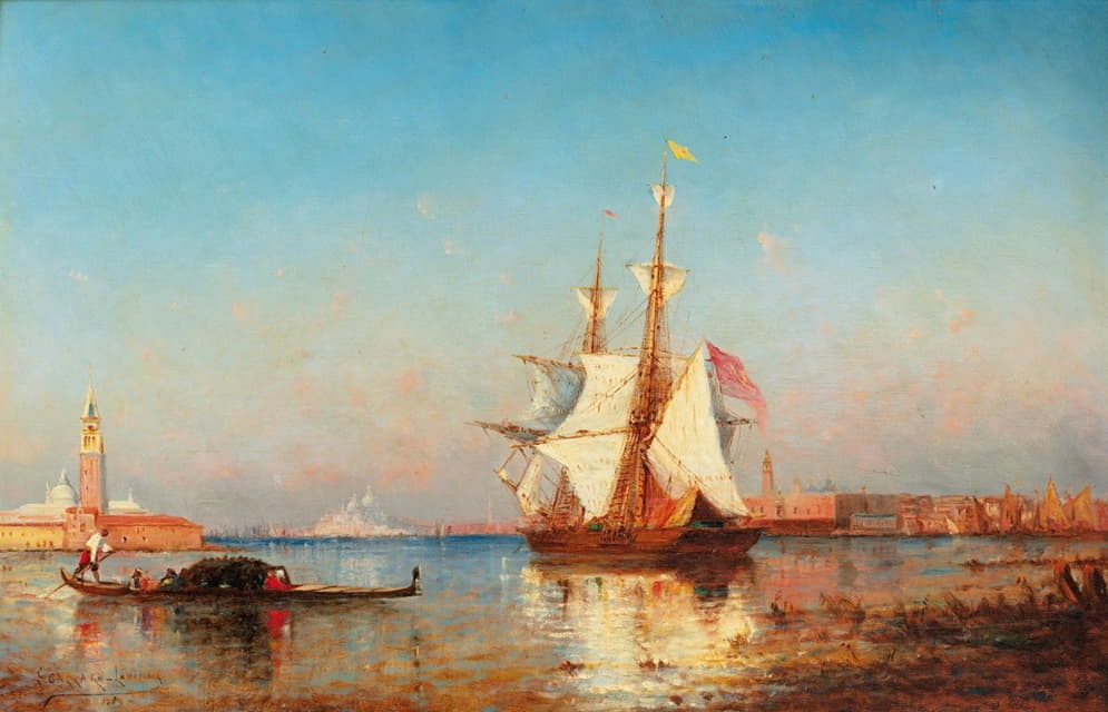 Paul-Charles-Emmanuel Gallard-Lépinay - Sailing Boats, Venice Beyond