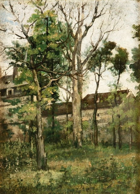 Stanislas Lépine - Houses In The Woods