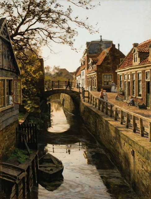 Willem Bastiaan Tholen - The Wegje With The Bleiswijkstraat Canal In Enkhuizen
