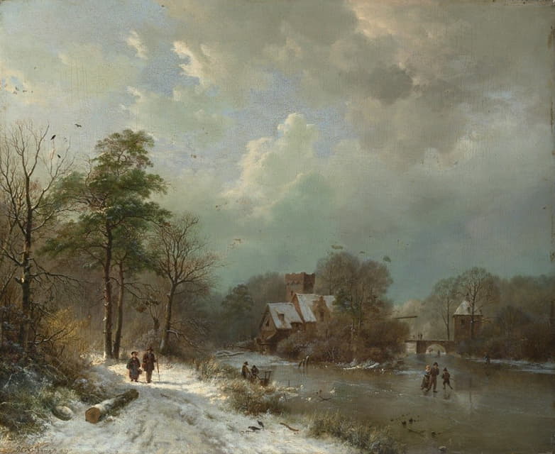 荷兰冬季景观