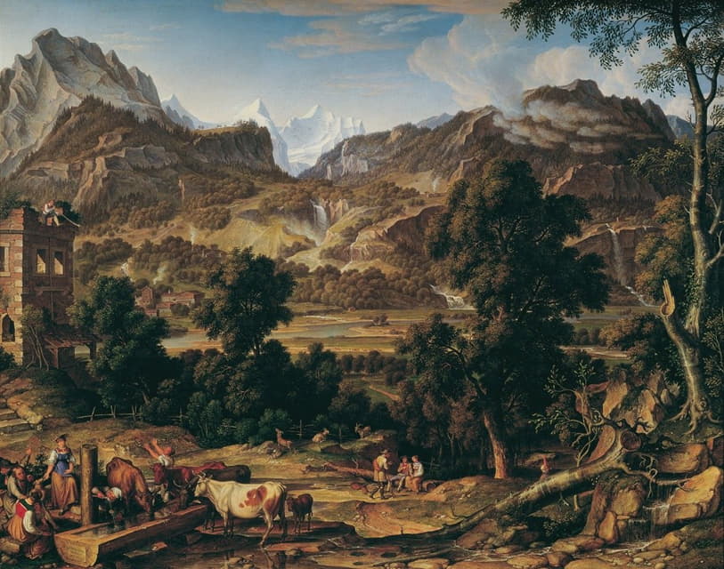Joseph Anton Koch - Das Berner Oberland