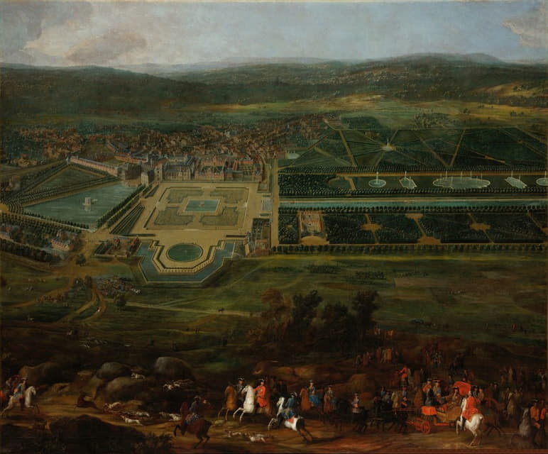 Pierre-Denis Martin - View of the Château de Fontainebleau