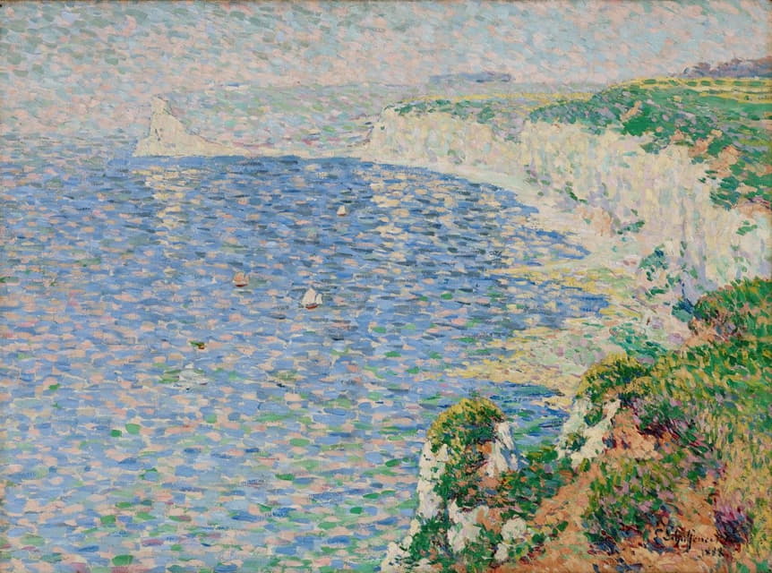 Claude Emile Schuffenecker - A View of the Cliffs at Etretat