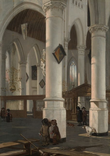 Emanuel de Witte - Interior of the Oude Kerk, Delft