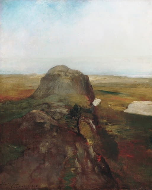 John La Farge - Autumn Study, View over Hanging Rock, Newport, R.I.