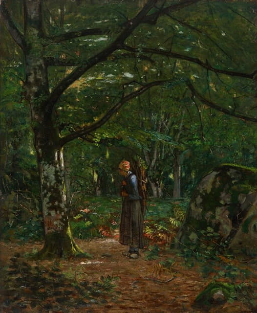 John Washington Love - In Fontainebleau Woods (Fontainebleau Forest)