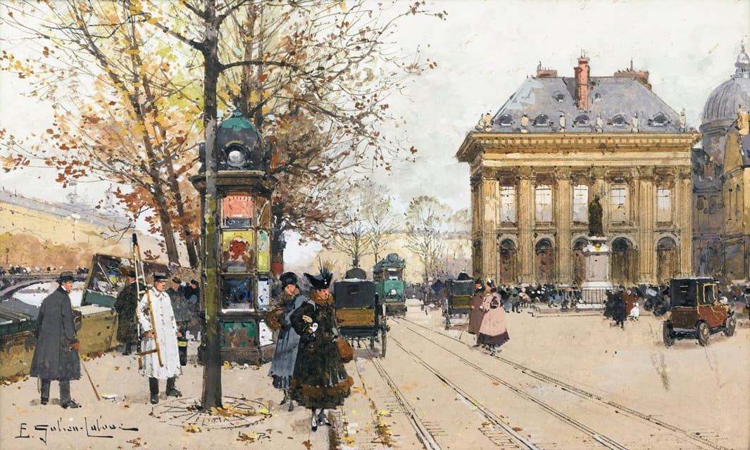 Eugène Galien-Laloue - Les Quais De La Seine (L’automne)