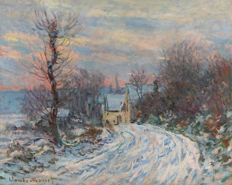 Claude Monet - L’entrée De Giverny En Hiver